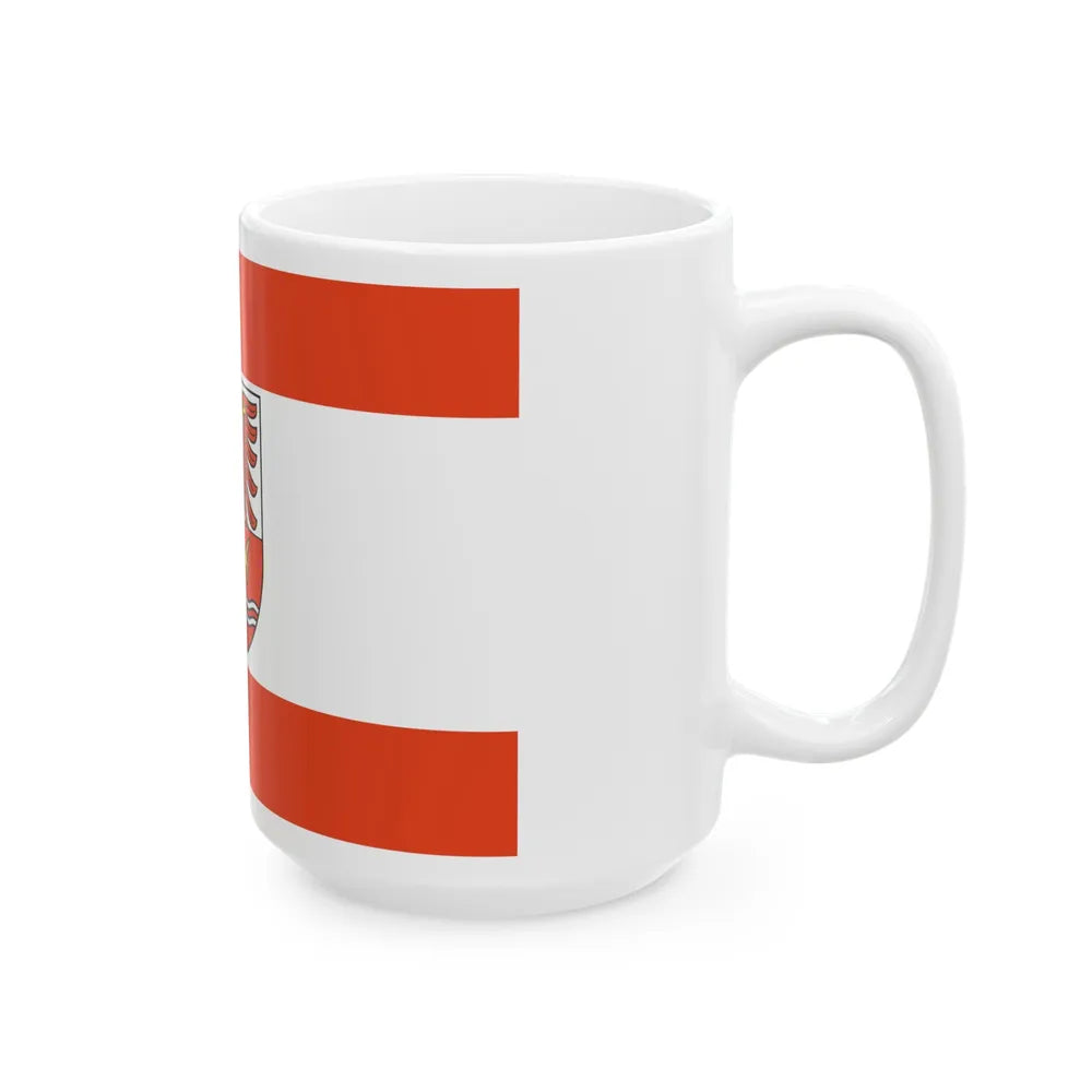 Flag of Maerkisch Oderland Germany - White Coffee Mug-Go Mug Yourself