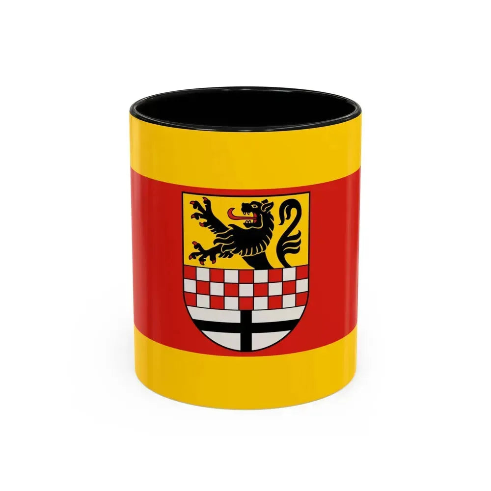 Flag of Maerkischer Germany - Accent Coffee Mug 11oz Black - Go Mug Yourself