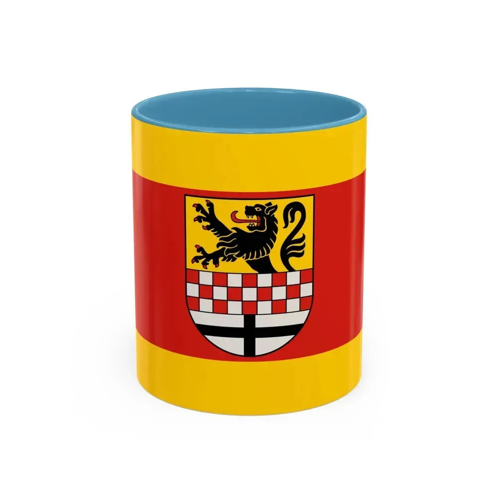 Flag of Maerkischer Germany - Accent Coffee Mug 11oz Light Blue - Go Mug Yourself