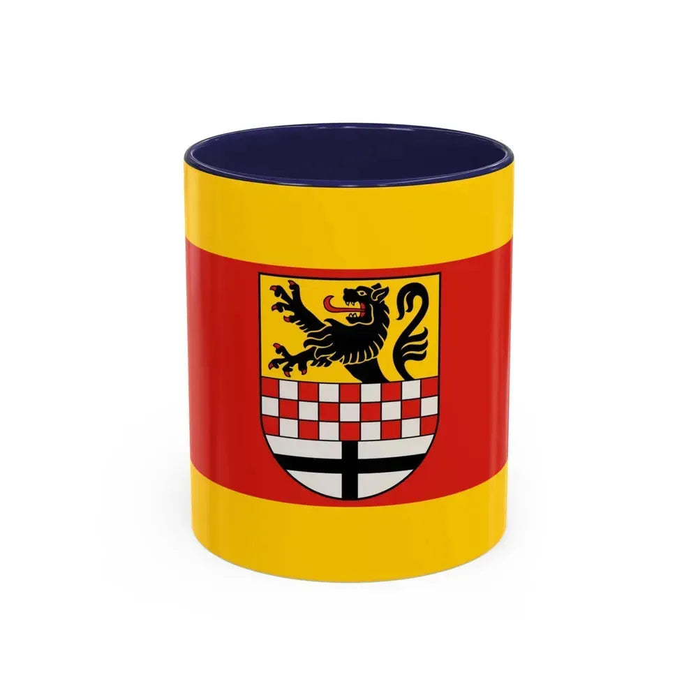 Flag of Maerkischer Germany - Accent Coffee Mug 11oz Navy - Go Mug Yourself