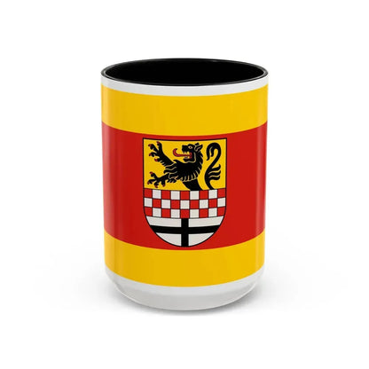Flag of Maerkischer Germany - Accent Coffee Mug 15oz Black - Go Mug Yourself