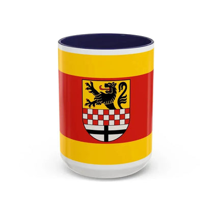 Flag of Maerkischer Germany - Accent Coffee Mug 15oz Navy - Go Mug Yourself