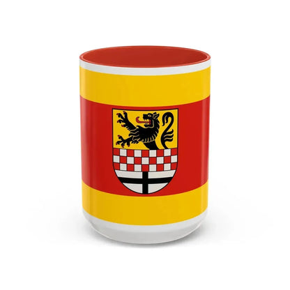 Flag of Maerkischer Germany - Accent Coffee Mug 15oz Red - Go Mug Yourself