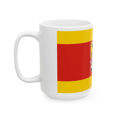 Flag of Maerkischer Germany - White Coffee Mug-Go Mug Yourself