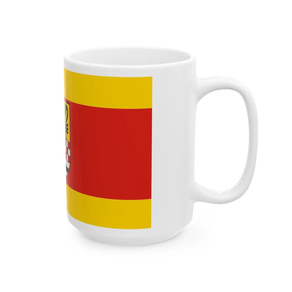 Flag of Maerkischer Germany - White Coffee Mug-Go Mug Yourself