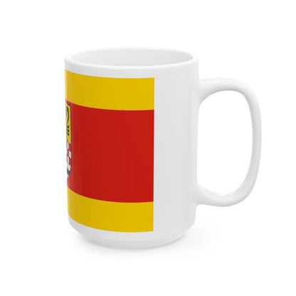 Flag of Maerkischer Germany - White Coffee Mug-Go Mug Yourself