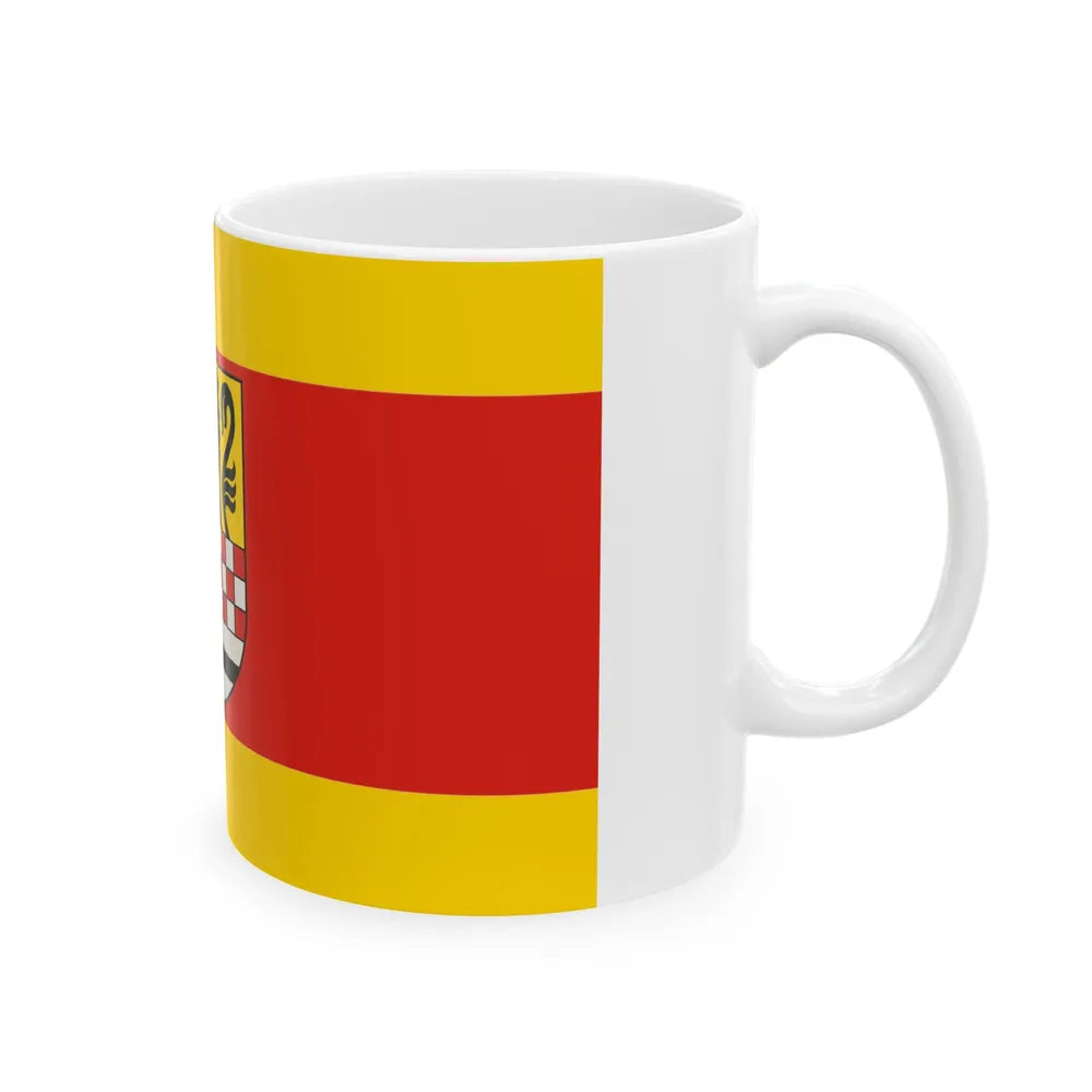 Flag of Maerkischer Germany - White Coffee Mug-Go Mug Yourself