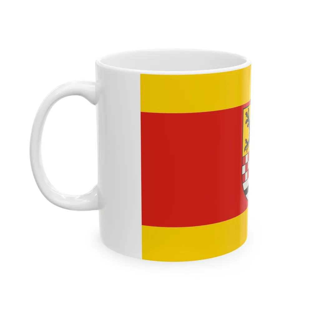 Flag of Maerkischer Germany - White Coffee Mug-Go Mug Yourself