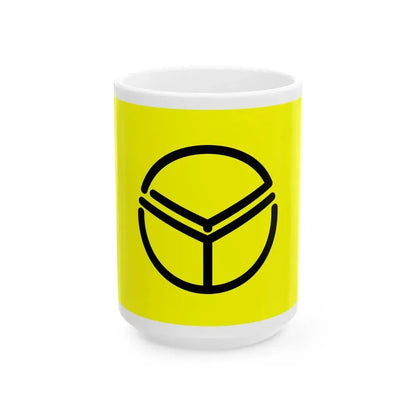 Flag of Maetsue Oita 1974-2005 (Japan) White Coffee Mug 15oz - Go Mug Yourself