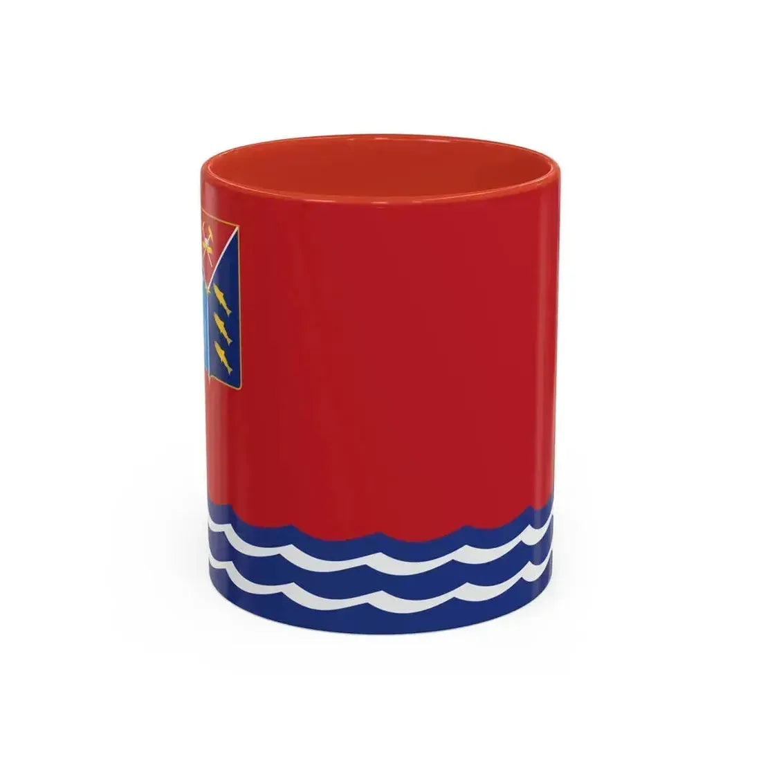 Flag of Magadan Oblast Russia - Accent Coffee Mug 11oz Red - Go Mug Yourself