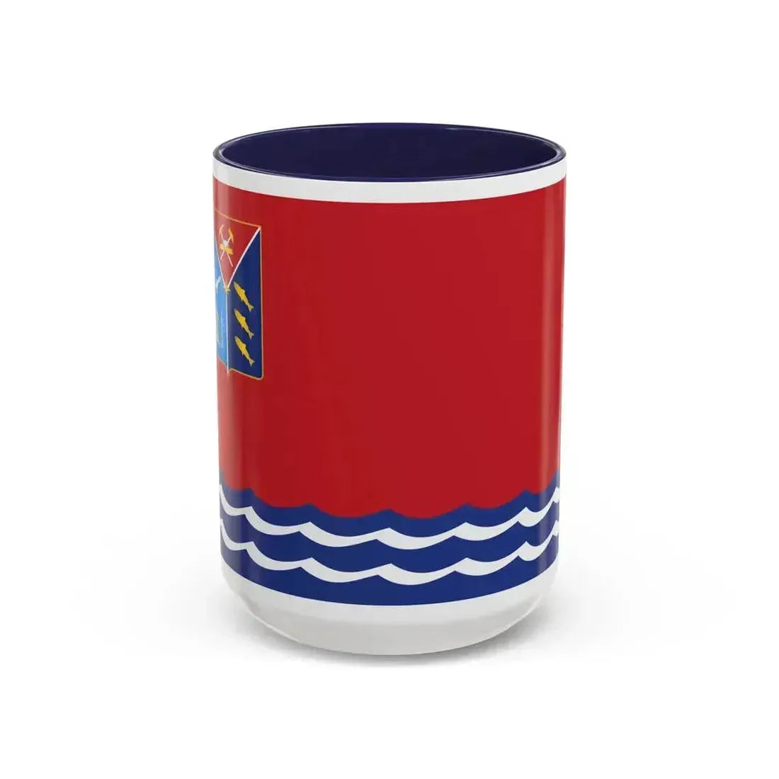 Flag of Magadan Oblast Russia - Accent Coffee Mug 15oz Navy - Go Mug Yourself