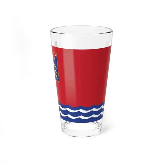 Flag of Magadan Oblast Russia - Pint Glass 16oz 16oz - Go Mug Yourself