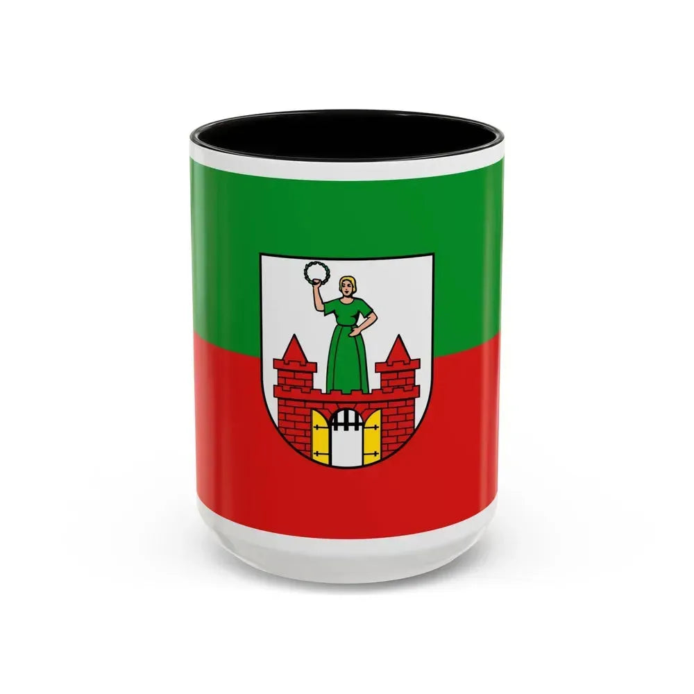 Flag of Magdeburg Germany - Accent Coffee Mug 15oz Black - Go Mug Yourself