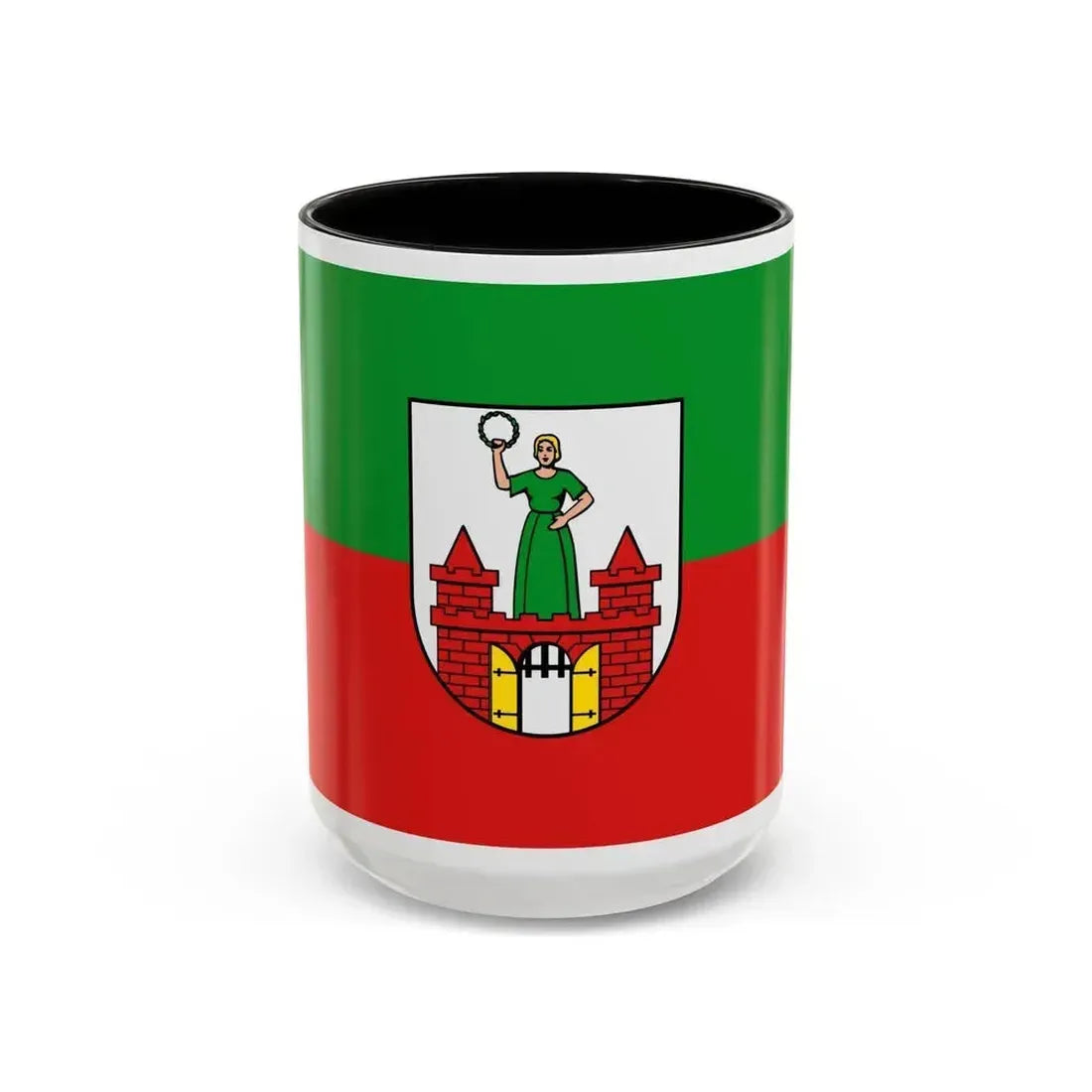 Flag of Magdeburg Germany - Accent Coffee Mug 15oz Black - Go Mug Yourself