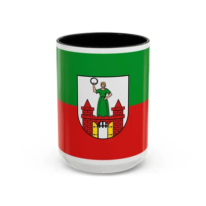Flag of Magdeburg Germany - Accent Coffee Mug 15oz Black - Go Mug Yourself
