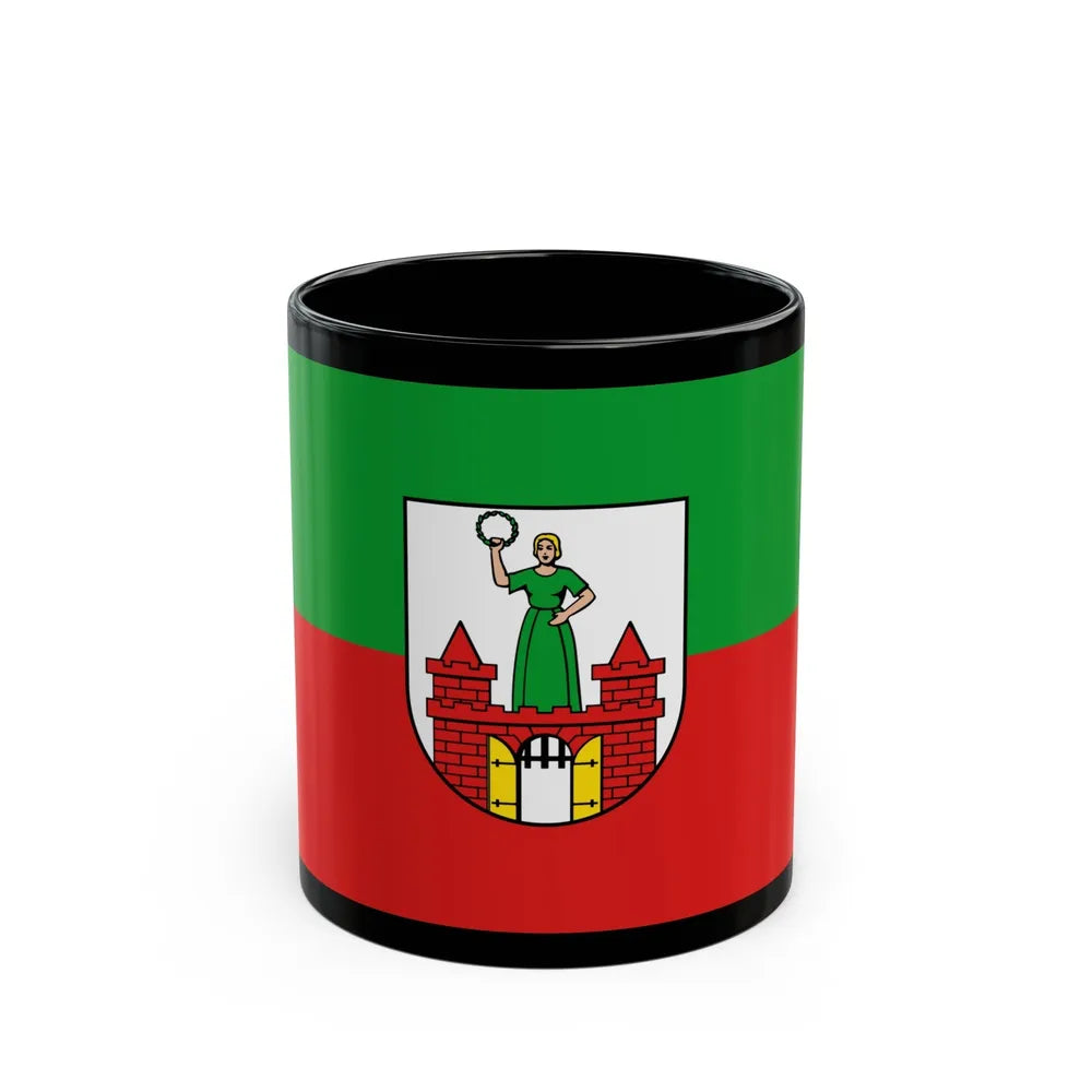 Flag of Magdeburg Germany - Black Coffee Mug-11oz-Go Mug Yourself