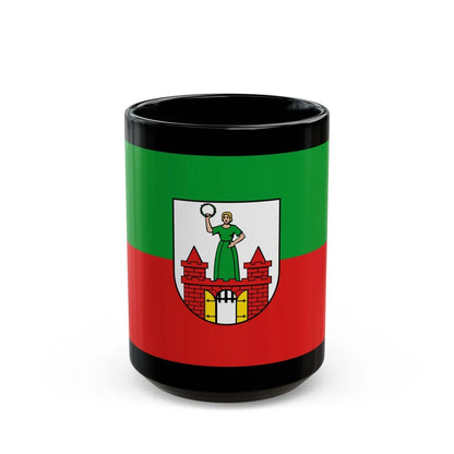 Flag of Magdeburg Germany - Black Coffee Mug-15oz-Go Mug Yourself