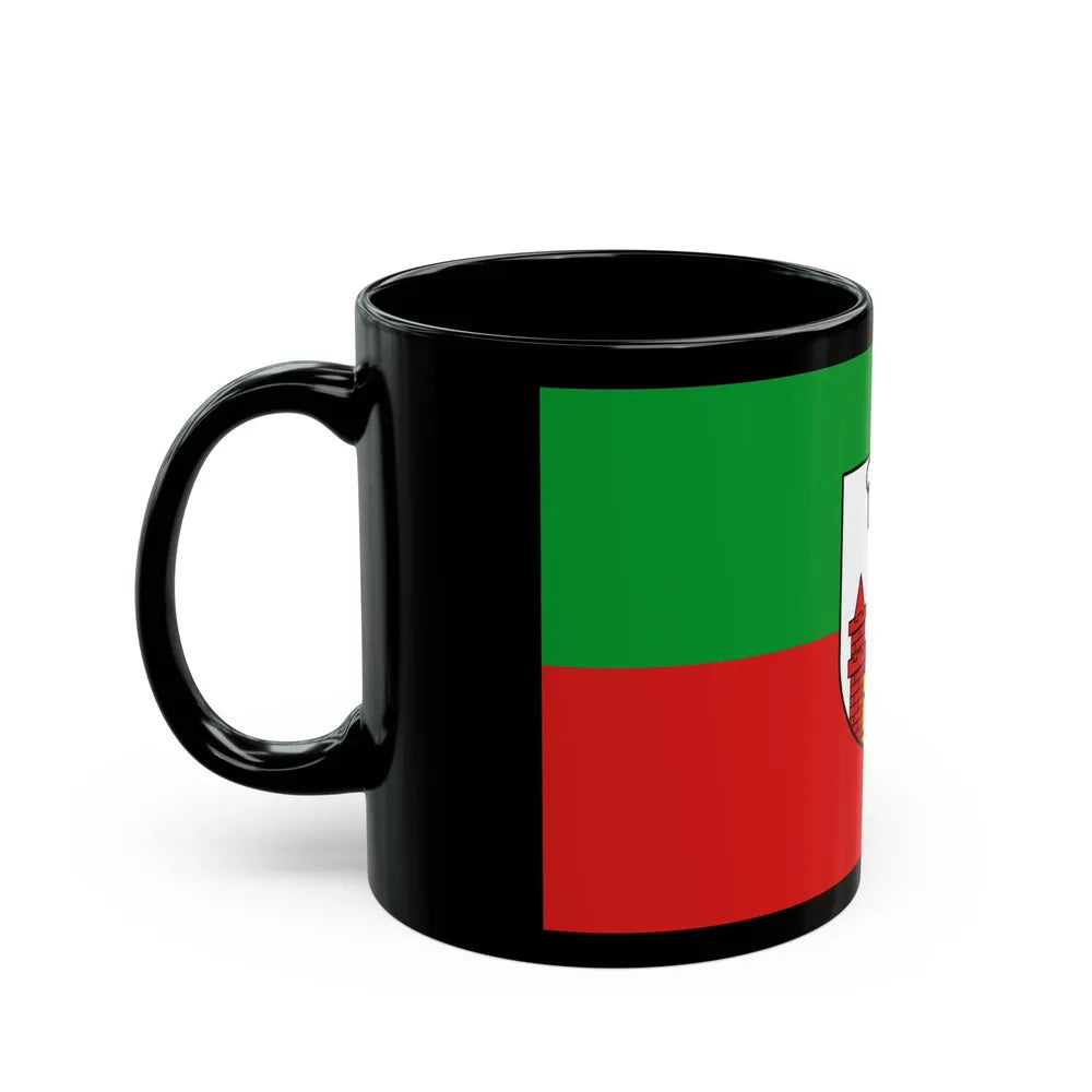 Flag of Magdeburg Germany - Black Coffee Mug-Go Mug Yourself