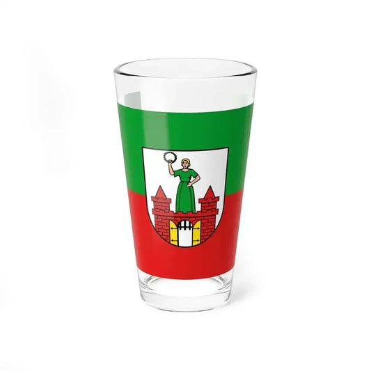 Flag of Magdeburg Germany - Pint Glass 16oz 16oz - Go Mug Yourself