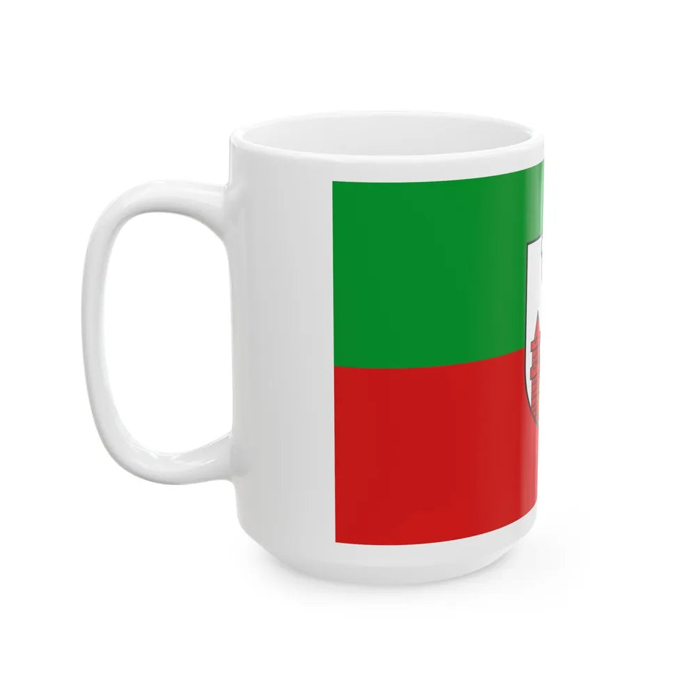 Flag of Magdeburg Germany - White Coffee Mug-Go Mug Yourself