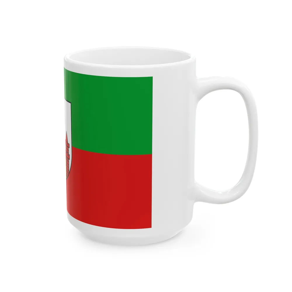 Flag of Magdeburg Germany - White Coffee Mug-Go Mug Yourself