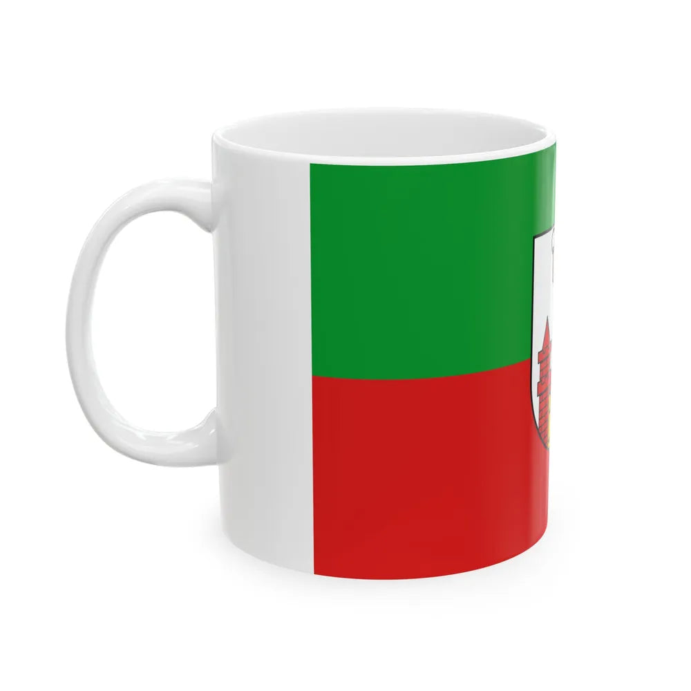 Flag of Magdeburg Germany - White Coffee Mug-Go Mug Yourself