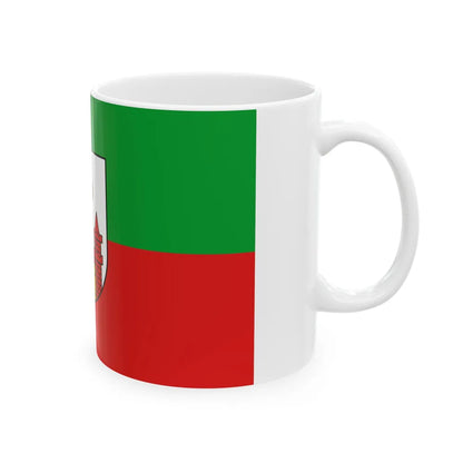 Flag of Magdeburg Germany - White Coffee Mug-Go Mug Yourself