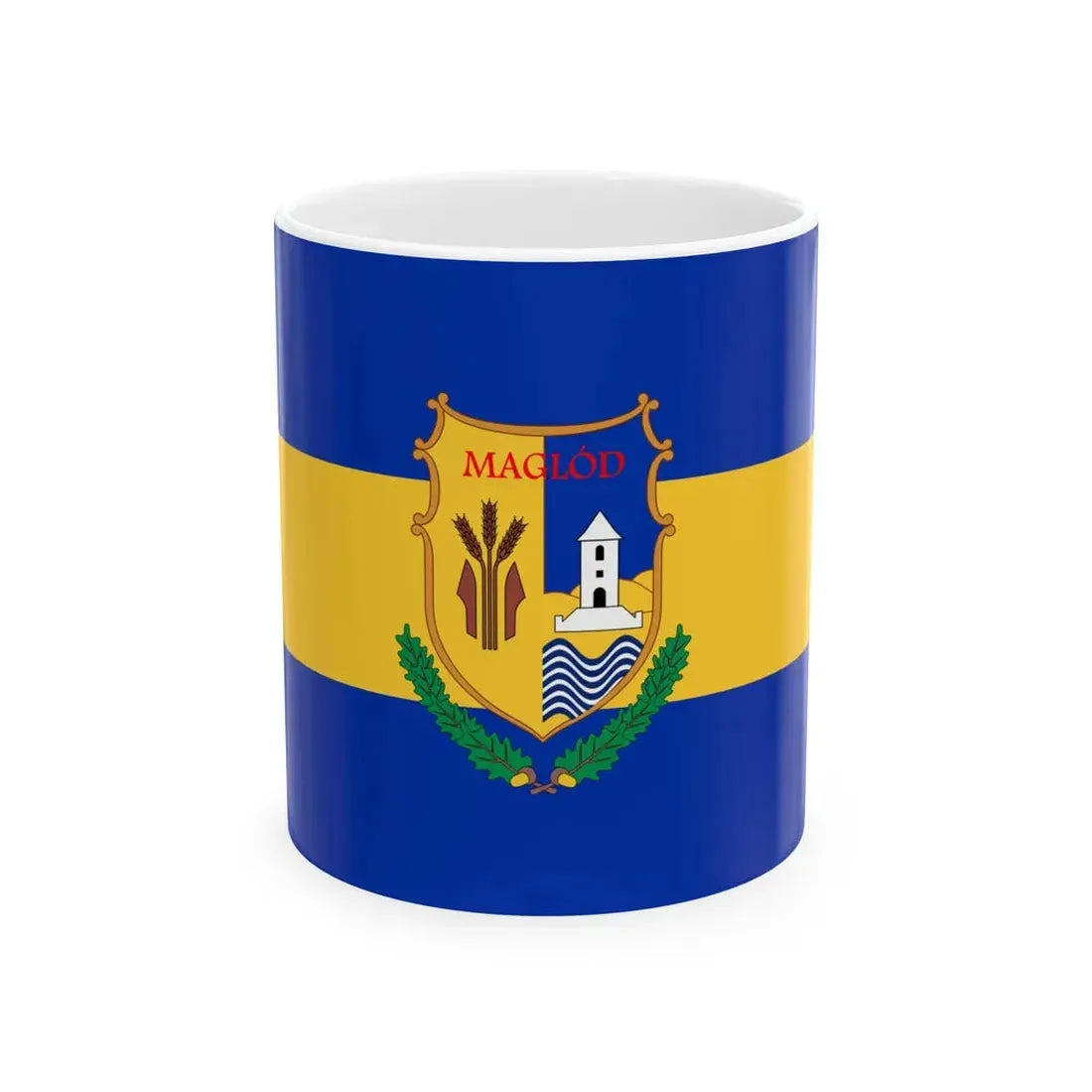 Flag of Maglod (Hungary) White Coffee Mug 11oz - Go Mug Yourself