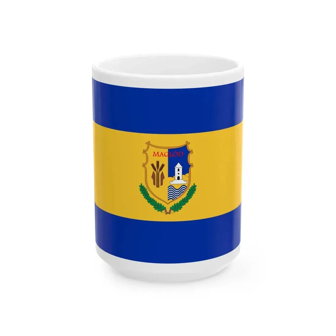 Flag of Maglod variant (Hungary) White Coffee Mug 15oz - Go Mug Yourself