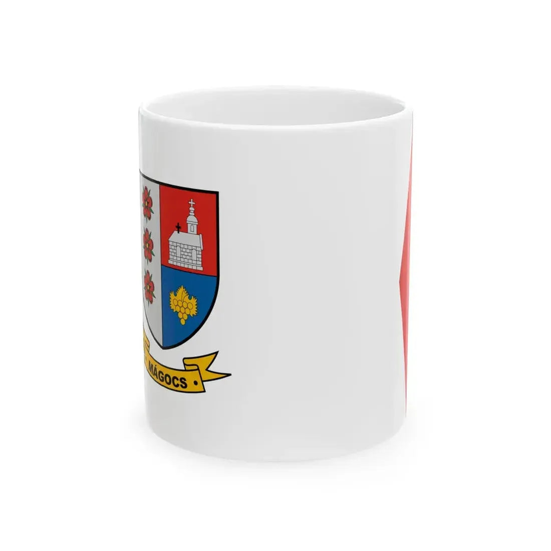 Flag of Magocs (Hungary) White Coffee Mug 11oz - Go Mug Yourself