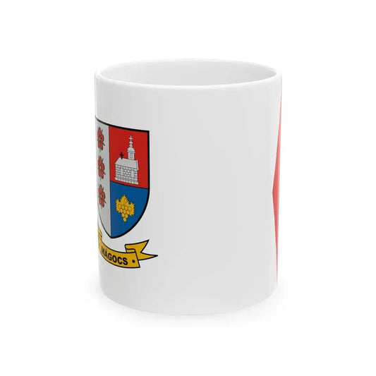 Flag of Magocs (Hungary) White Coffee Mug 11oz - Go Mug Yourself