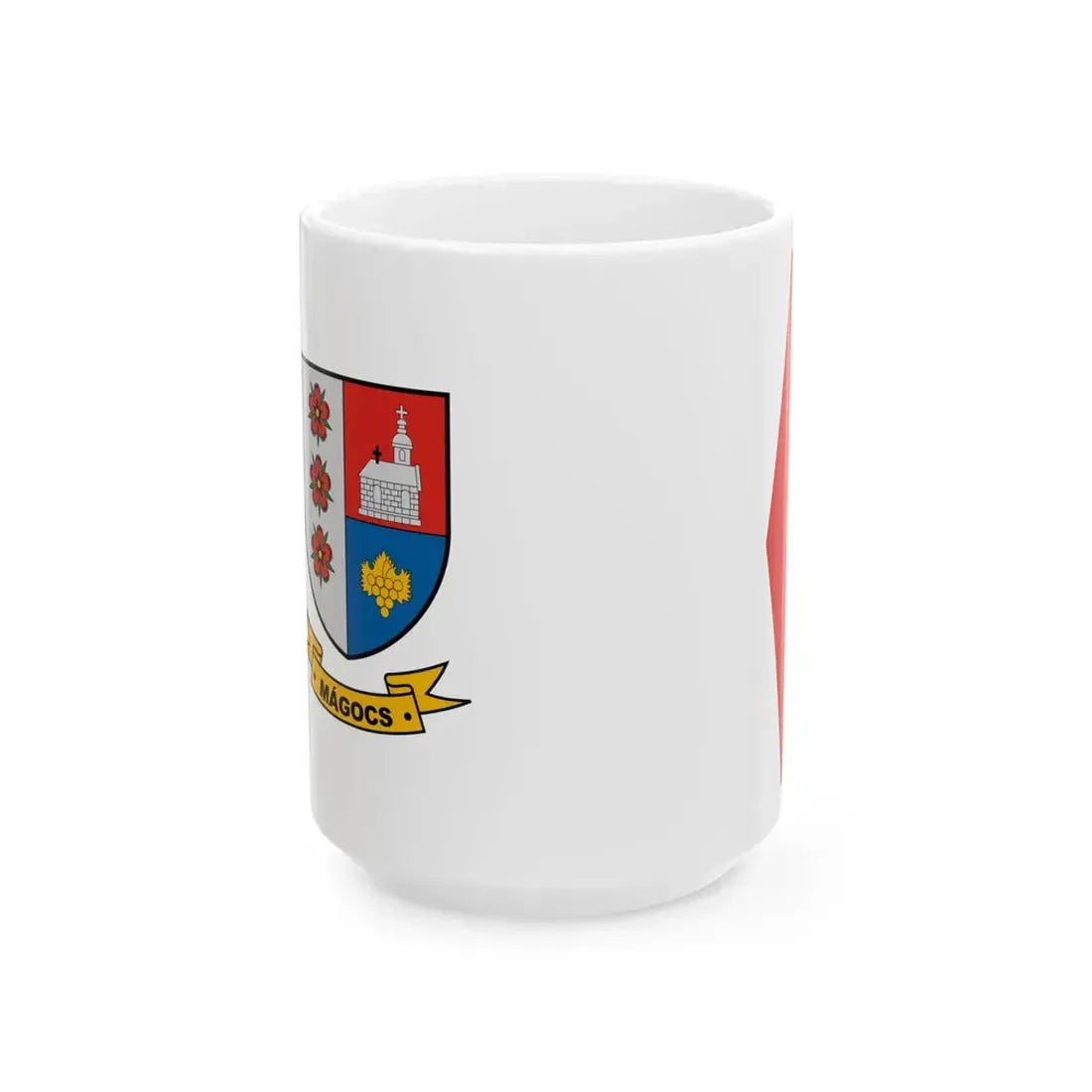Flag of Magocs (Hungary) White Coffee Mug 15oz - Go Mug Yourself