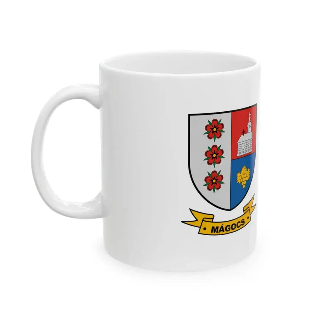 Flag of Magocs (Hungary) White Coffee Mug - Go Mug Yourself