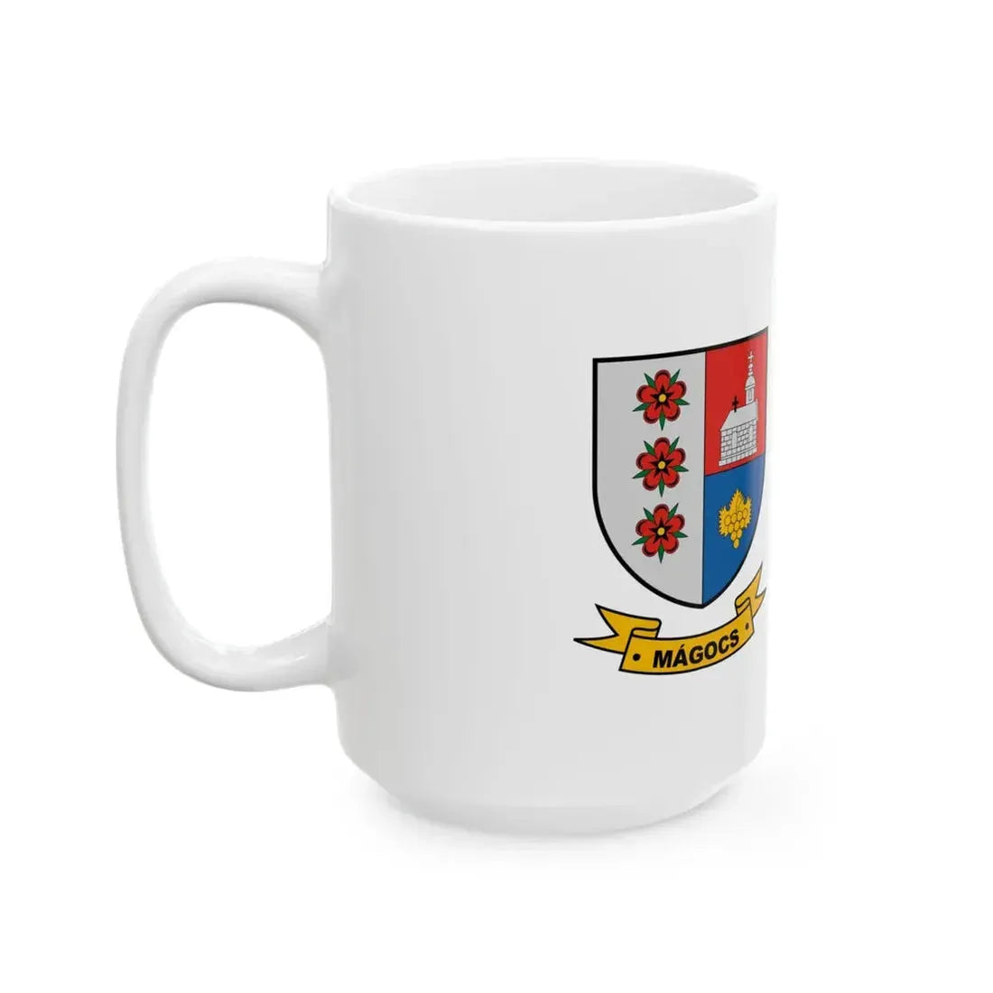 Flag of Magocs (Hungary) White Coffee Mug - Go Mug Yourself