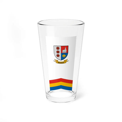 Flag of Magocs vertical (Hungary) Pint Glass 16oz 16oz - Go Mug Yourself