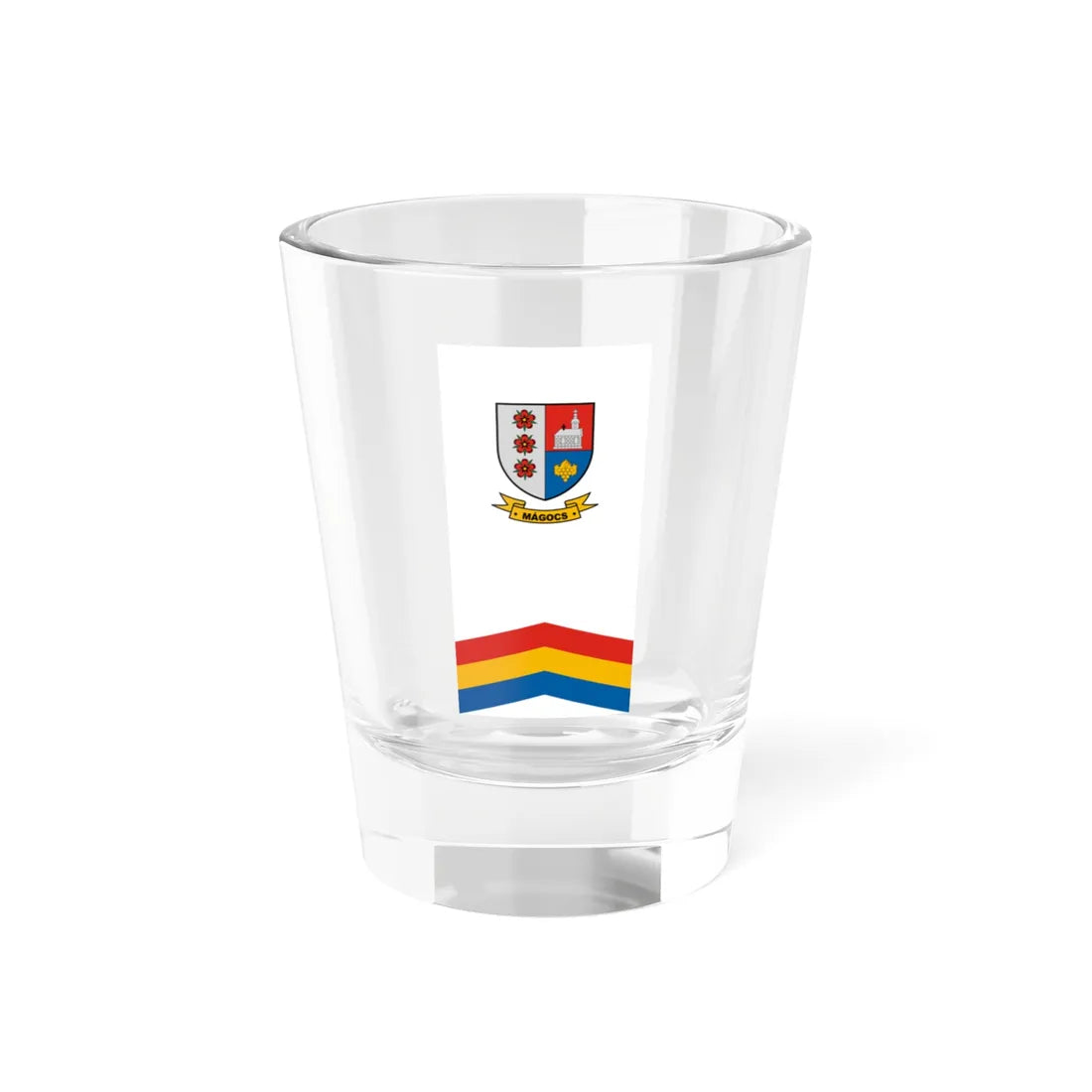 Flag of Magocs vertical (Hungary) Shot Glass 1.5oz 1.5oz - Go Mug Yourself