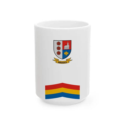 Flag of Magocs vertical (Hungary) White Coffee Mug 15oz - Go Mug Yourself