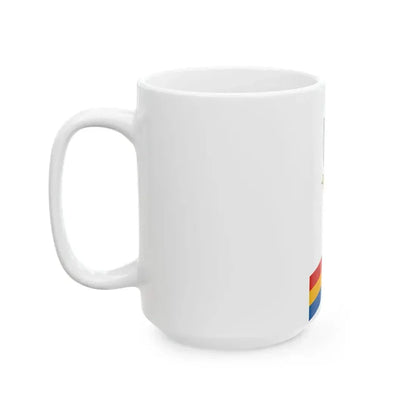 Flag of Magocs vertical (Hungary) White Coffee Mug - Go Mug Yourself