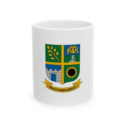 Flag of Magyaregregy (Hungary) White Coffee Mug 11oz - Go Mug Yourself