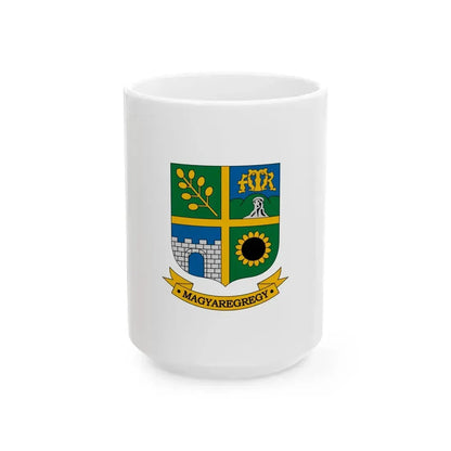 Flag of Magyaregregy (Hungary) White Coffee Mug 15oz - Go Mug Yourself