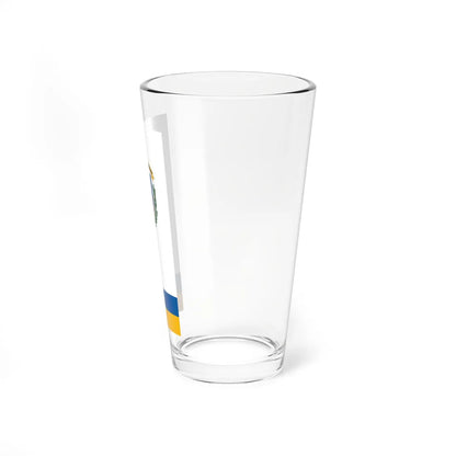 Flag of Magyarszentmiklos vertical (Hungary) Pint Glass 16oz - Go Mug Yourself