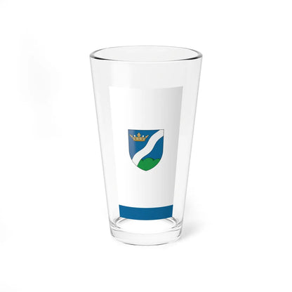 Flag of Magyarszerdahely vertical (Hungary) Pint Glass 16oz 16oz - Go Mug Yourself