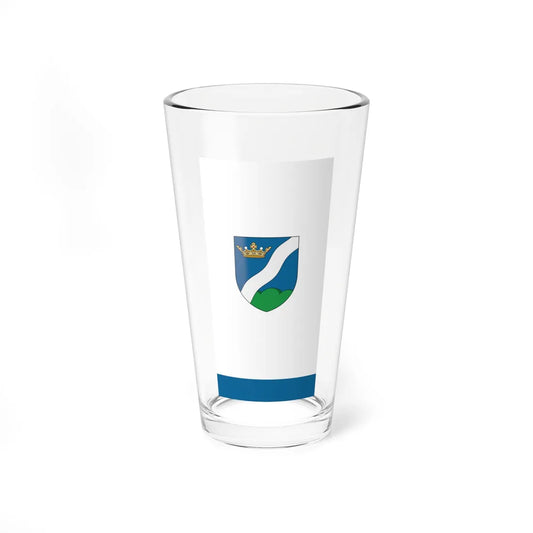 Flag of Magyarszerdahely vertical (Hungary) Pint Glass 16oz 16oz - Go Mug Yourself