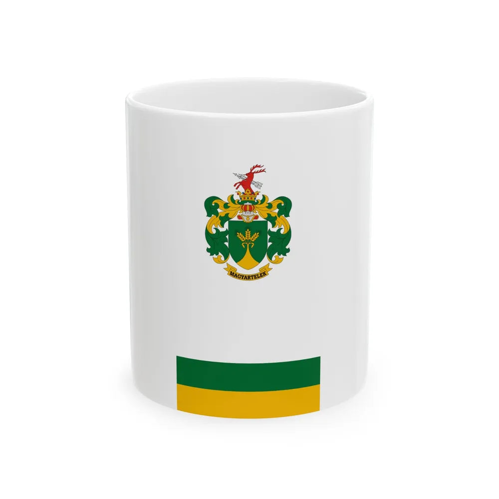 Flag of Magyartelek (Hungary) White Coffee Mug 11oz - Go Mug Yourself