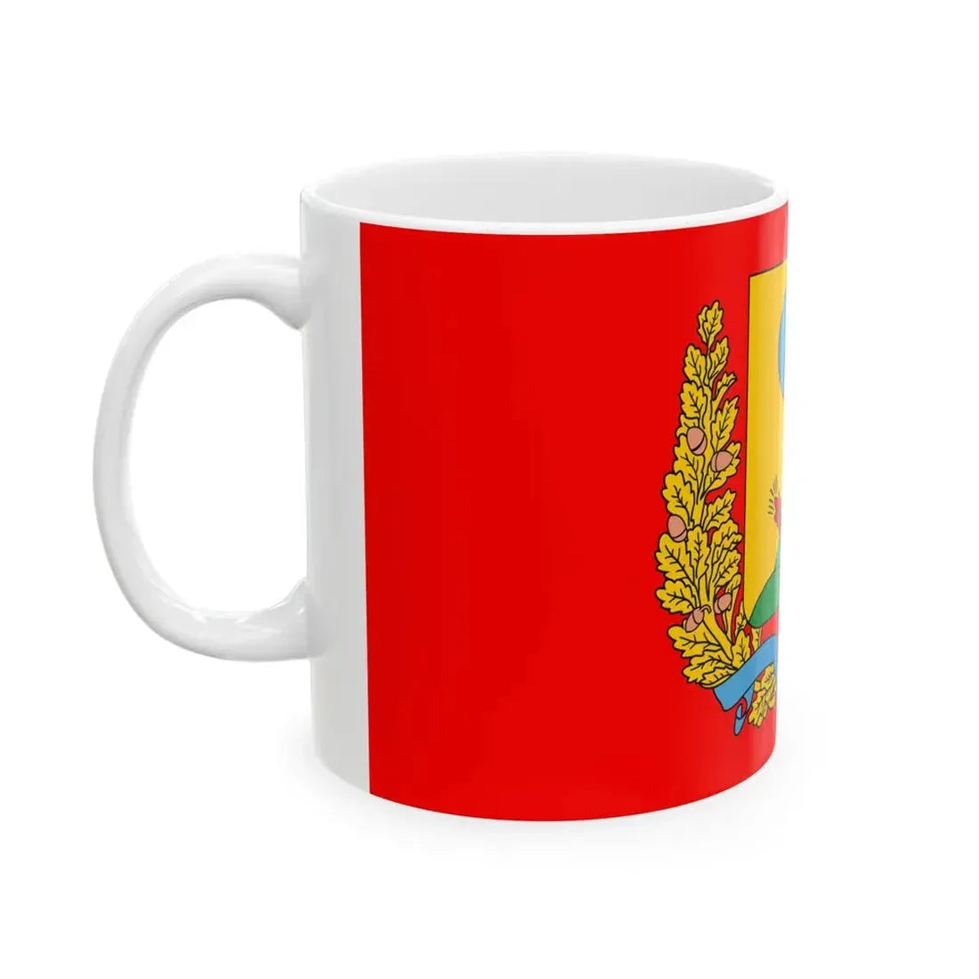 Flag of Mahilyow Voblast (Belarus) White Coffee Mug - Go Mug Yourself