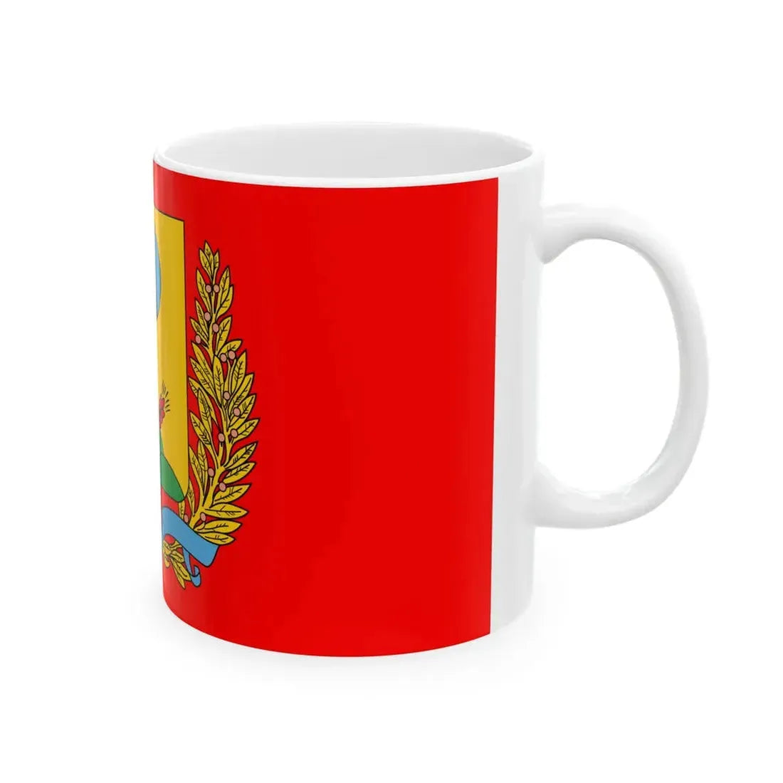 Flag of Mahilyow Voblast (Belarus) White Coffee Mug - Go Mug Yourself