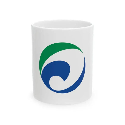 Flag of Maibara Shiga (Japan) White Coffee Mug 11oz - Go Mug Yourself