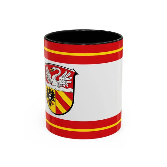 Flag of Main Kinzig Kreis Germany - Accent Coffee Mug 11oz Black - Go Mug Yourself