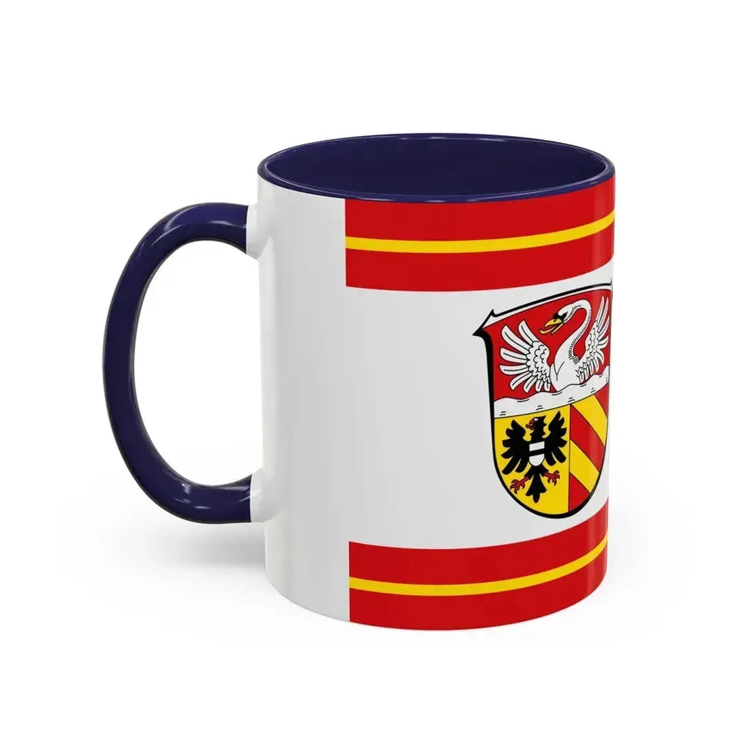 Flag of Main Kinzig Kreis Germany - Accent Coffee Mug - Go Mug Yourself