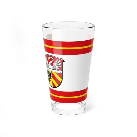 Flag of Main Kinzig Kreis Germany - Pint Glass 16oz 16oz - Go Mug Yourself